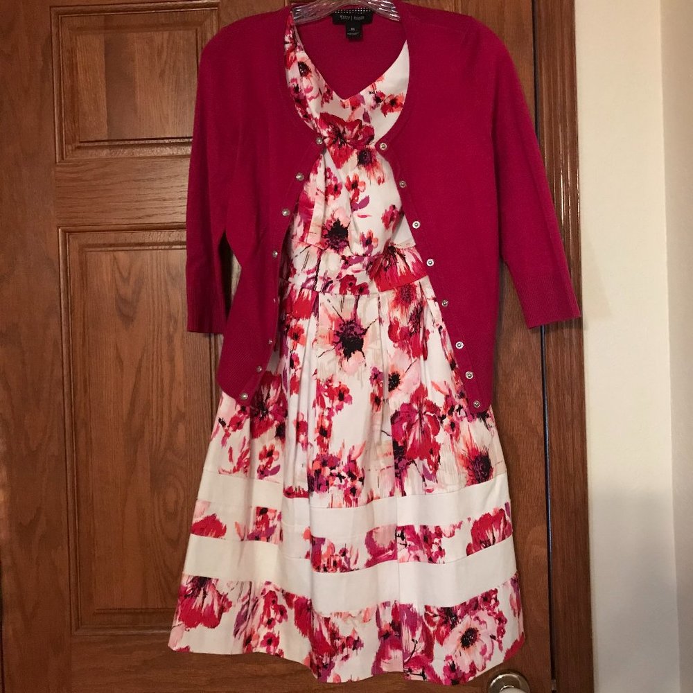 White House Black Market  Dress w/ FREE Sweater